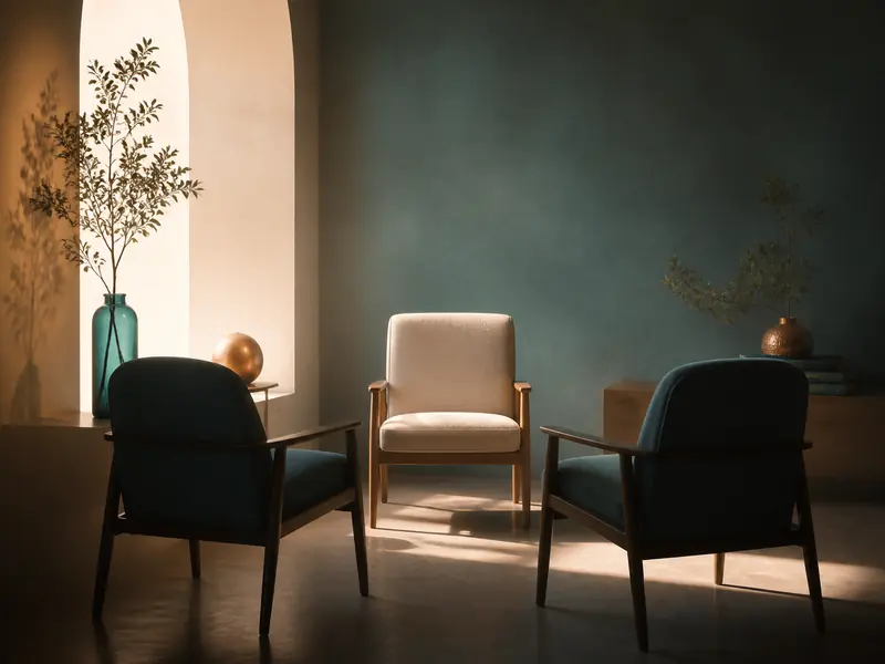 Escena conceptual de una conversación de orientación profesional