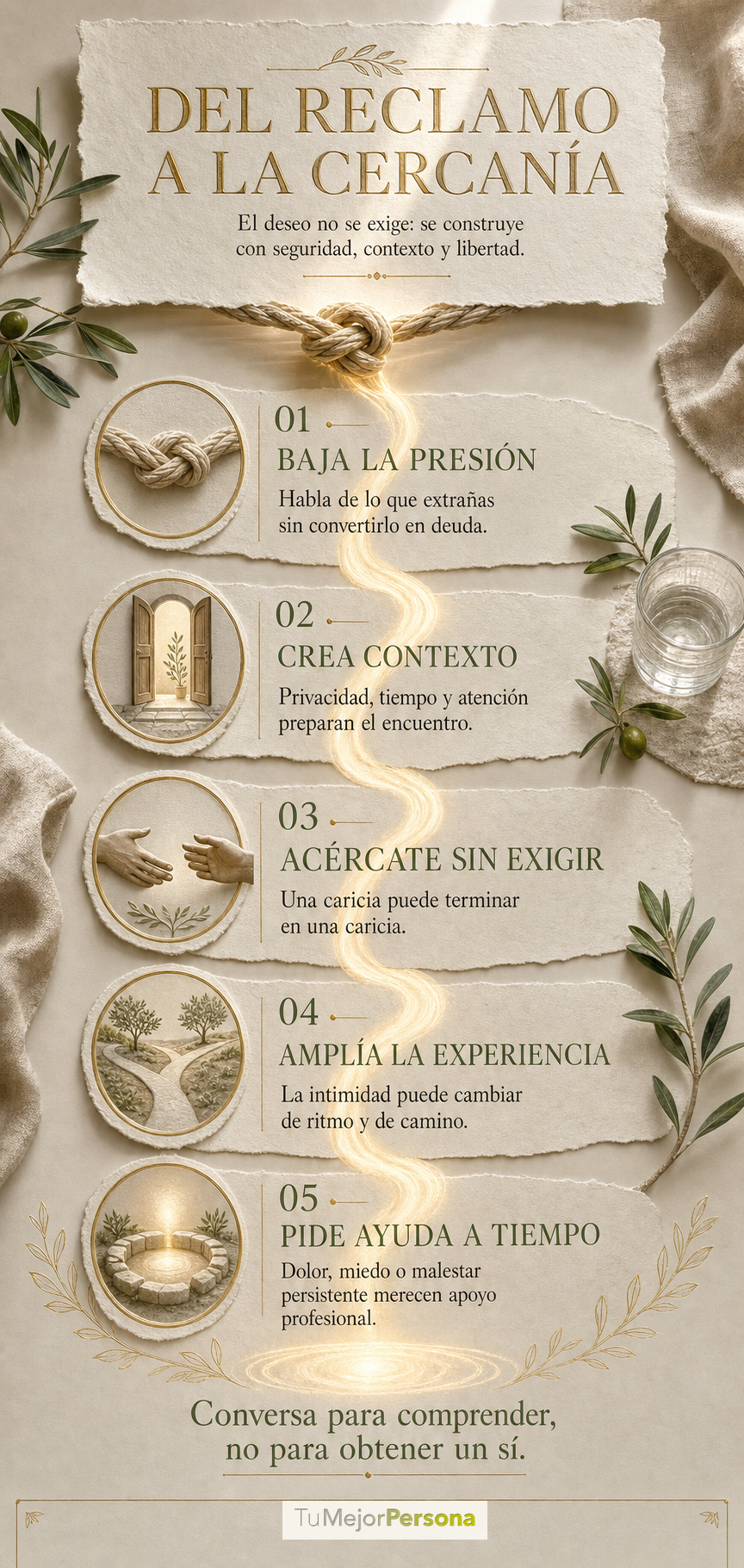 Del reclamo a la cercanía: cinco pasos para construir deseo sin presión